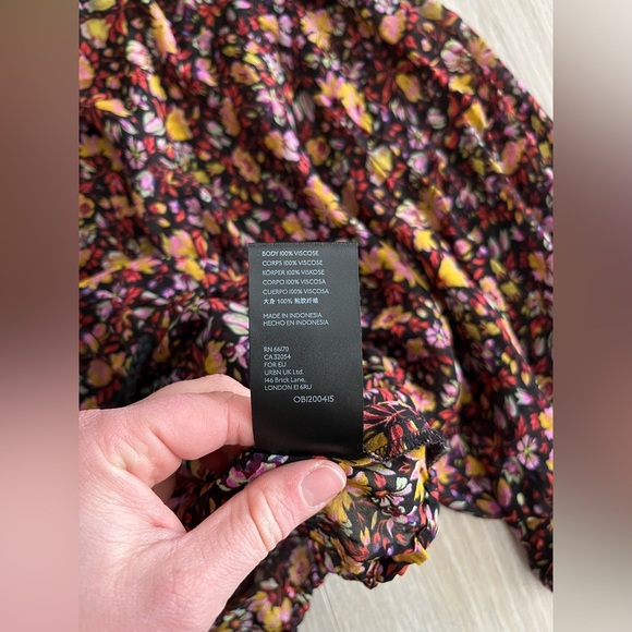 Anthropologie Women’s Pauline Balloon-Sleeved Blouse Floral Print - Size Medium - Picture 9 of 11